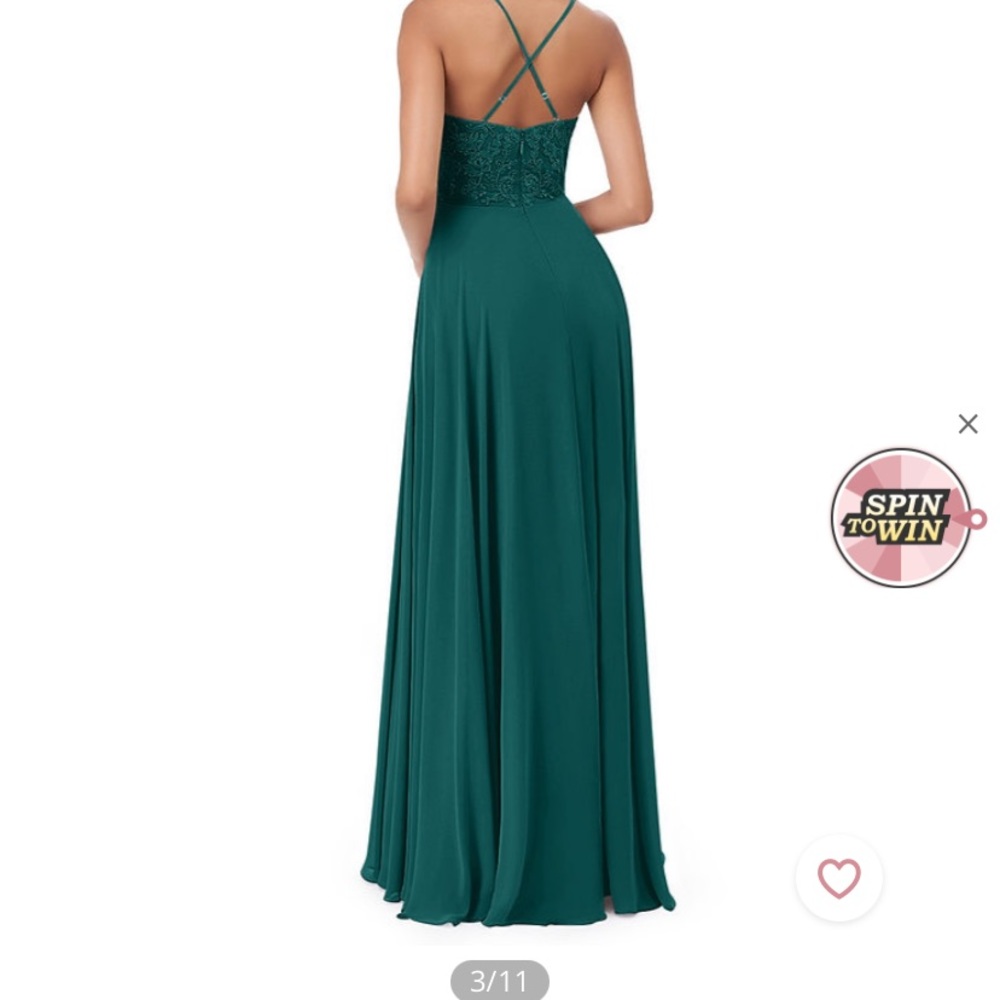 Azazie Sonya Dress in Peacock Color - Picture 2 of 16